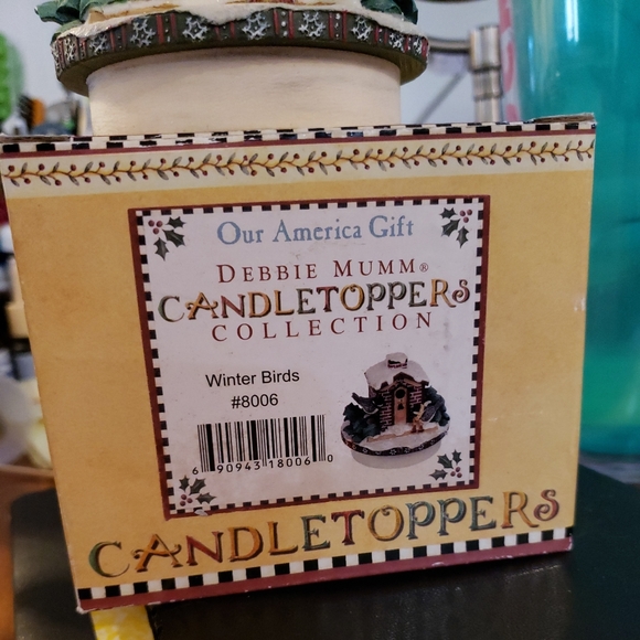 Our America Debbie Mumm candle topper. Winter birds comes in original box. - Picture 7 of 7